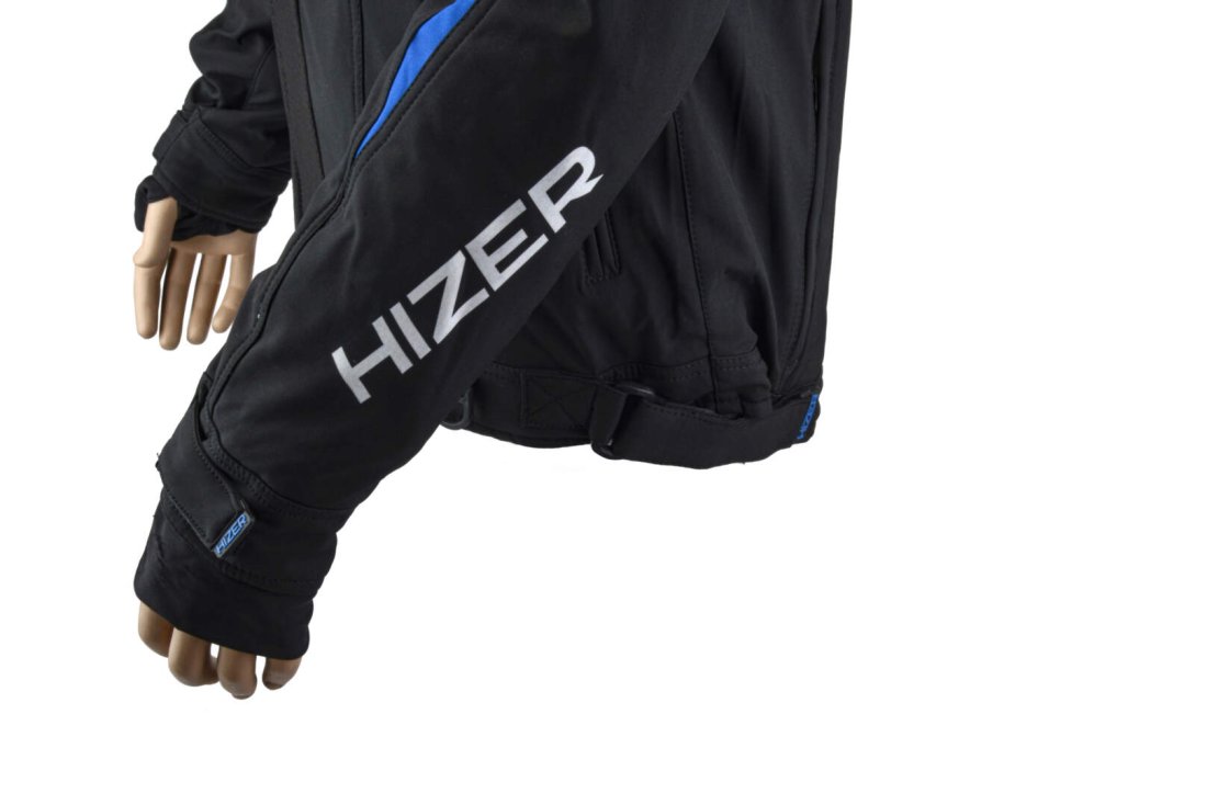 Куртка для снегохода HIZER #2 black-blue (текстиль) (XL)